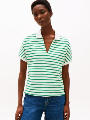 multi relaxed polo shirt for women tommy hilfiger