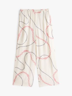 multi loose pull-on trousers for women tommy hilfiger