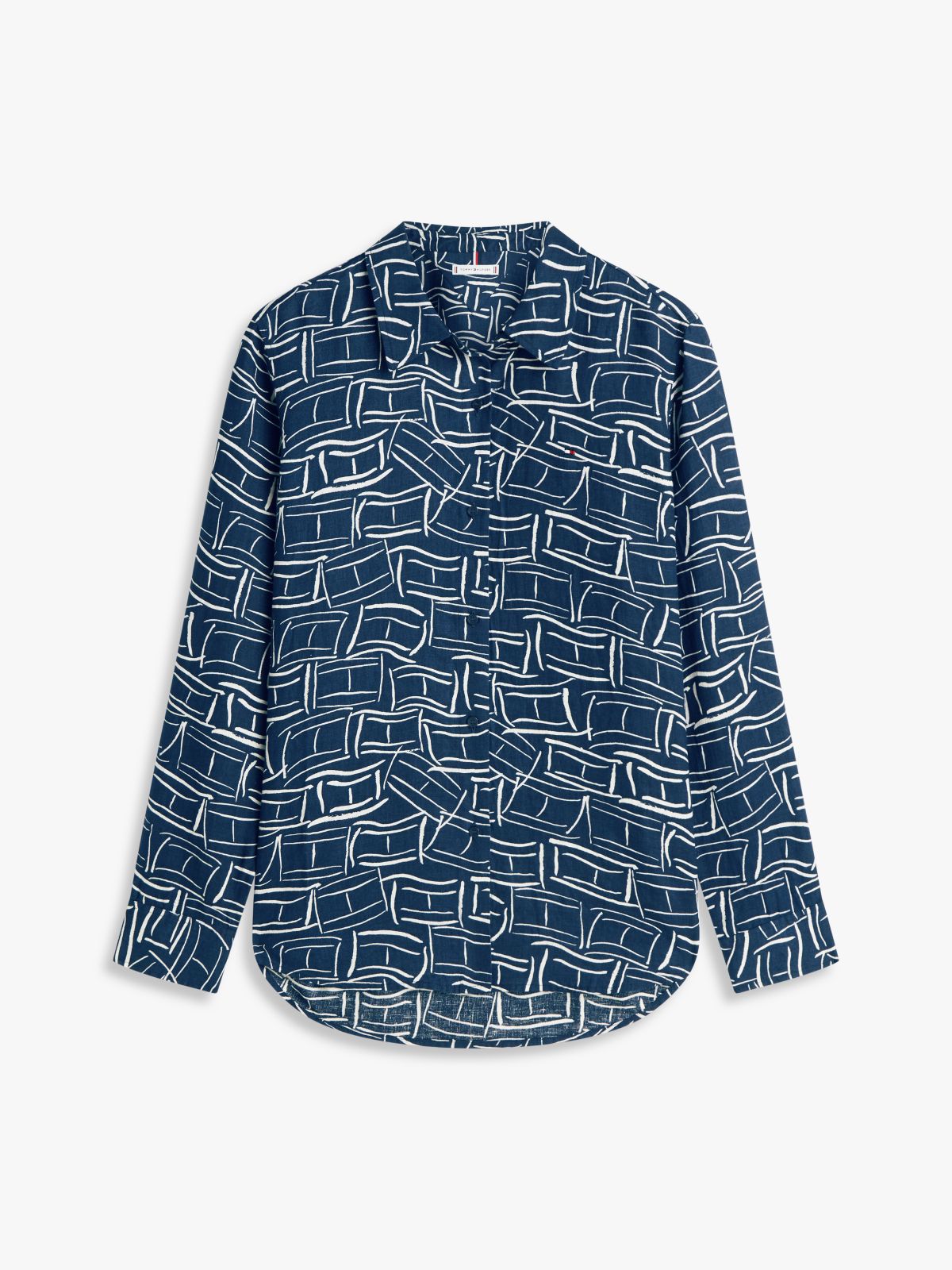 Relaxed Fit Pure Linen Shirt — Blue