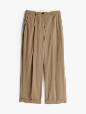 chino léger décontracté jambe droite kaki pour femmes tommy hilfiger