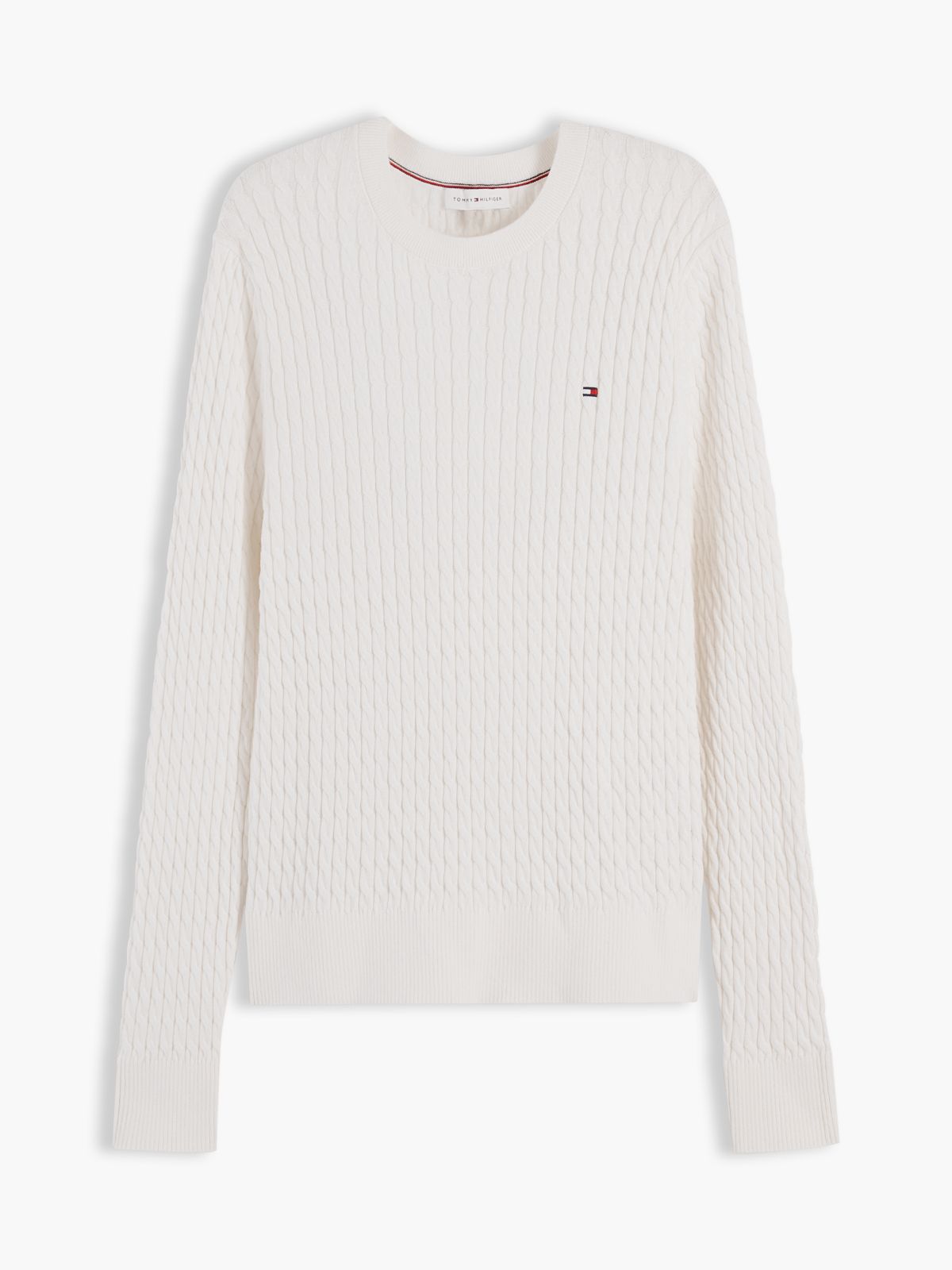 Fine Cable Knit Slim Jumper — Yellow