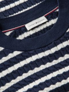 Fine Cable Knit Slim Jumper — Multi 6