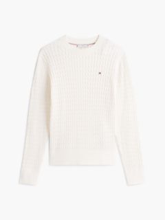 Fine Cable Knit Slim Jumper — Yellow 6