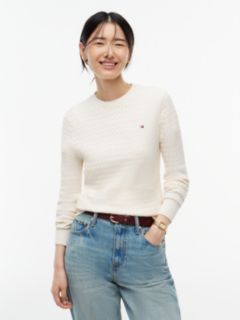 Fine Cable Knit Slim Jumper — Yellow 1