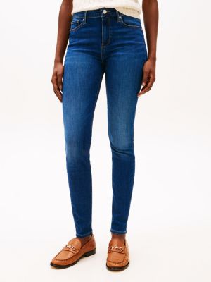 jeans como skinny fit a vita media denim da donne tommy hilfiger