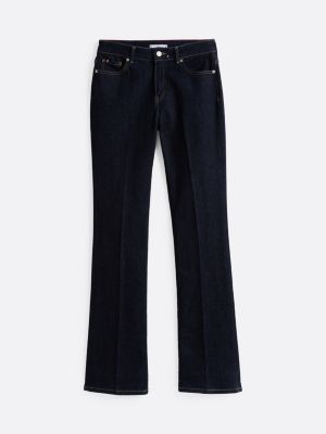 blue mid rise bootcut jeans for women tommy hilfiger