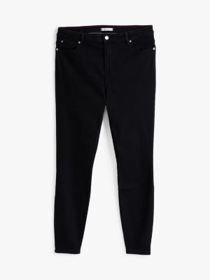 jeans curve ultra skinny fit a vita alta nero da donne tommy hilfiger