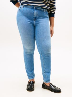 blue curve harlem ultra skinny jeans for women tommy hilfiger