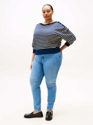 blue curve harlem ultraskinny jeans voor dames - tommy hilfiger