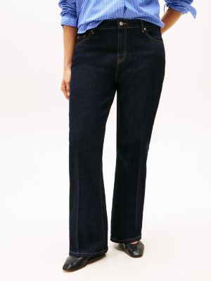 blue curve mid rise bootcut jeans for women tommy hilfiger