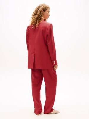 red the sofia capsule double breasted blazer for women tommy hilfiger