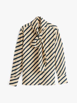 blue the sofia capsule fluid breton shirt for women tommy hilfiger