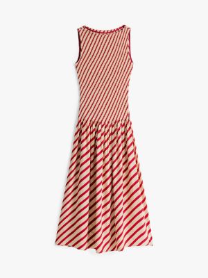 red the sofia capsule stripe maxi dress for women tommy hilfiger