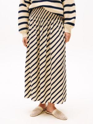 blue the sofia capsule pleated maxi skirt for women tommy hilfiger