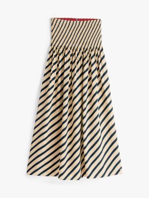 blue the sofia capsule pleated maxi skirt for women tommy hilfiger