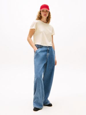 blue the sofia capsule straight jeans für damen - tommy hilfiger