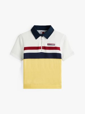 multi hilfiger sailing regular fit color block-poloshirt für damen - tommy hilfiger