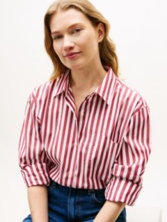 Classic Oversized Fit Logo Poplin Shirt — Beige 2