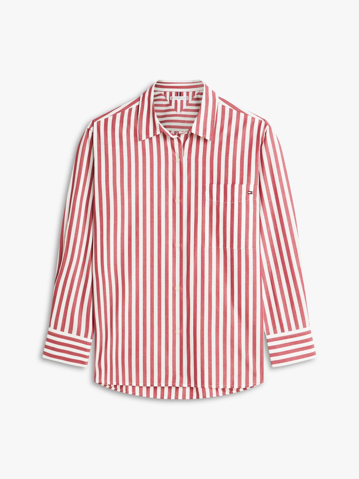 Classic Oversized Fit Logo Poplin Shirt — Beige