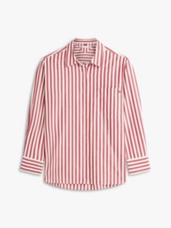 Classic Oversized Fit Logo Poplin Shirt — Beige 5