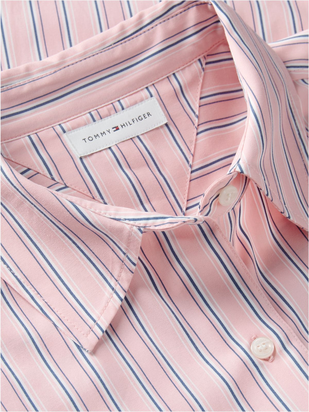 Classic Oversized Fit Logo Poplin Shirt — White
