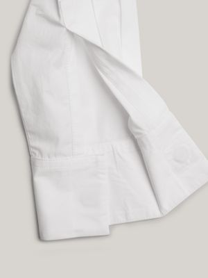 white adaptive oversized fit poplin shirt for women tommy hilfiger