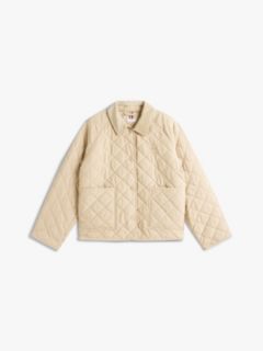 Crest Water Repellent Quilted Mac Coat — Beige 5