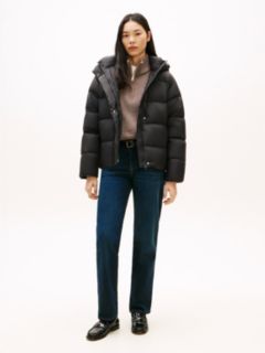 Down Hooded Puffer Jacket — Black 3