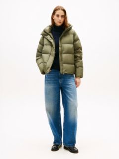 Down Hooded Puffer Jacket — Green 3