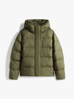 Down Hooded Puffer Jacket — Green 6