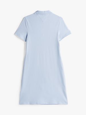 robe polo courte adaptive 1985 collection bleu pour femmes tommy hilfiger