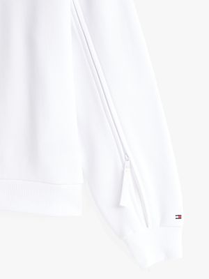 white adaptive logo sweatshirt for women tommy hilfiger