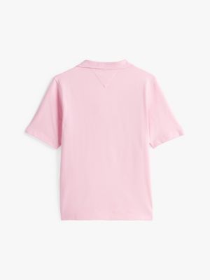 roze adaptive 1985 collection polo voor dames - tommy hilfiger