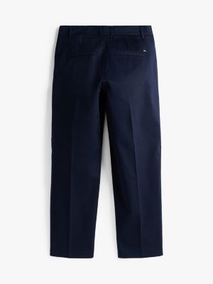 blue adaptive slim cropped chinos for women tommy hilfiger