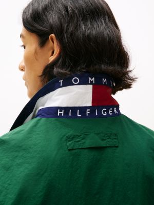 grün hilfiger sailing cropped fit regatta-jacke für damen - tommy hilfiger