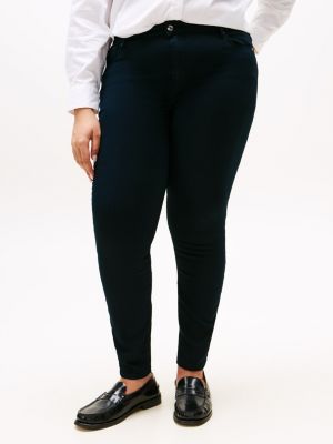 blue curve harlem high rise skinny jeans for women tommy hilfiger