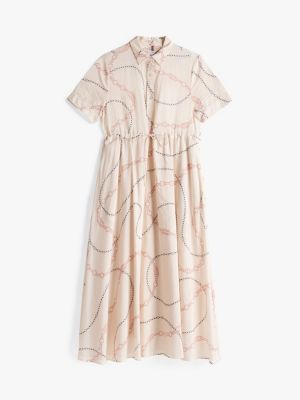 multi maxi-hemdkleid mit print für damen - tommy hilfiger