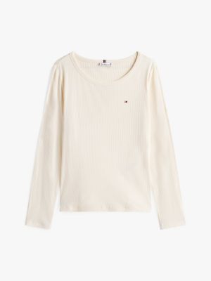 white curve regular fit shirt for women tommy hilfiger