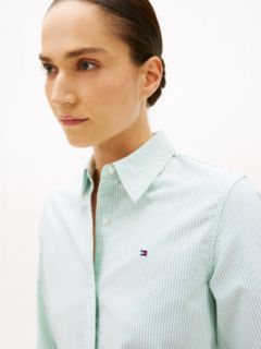 Relaxed Fit Yarn Dyed Oxford Shirt — Beige 2