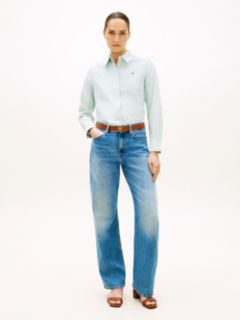 Relaxed Fit Yarn Dyed Oxford Shirt — Beige 3