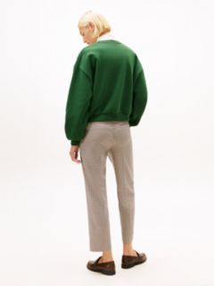 TH Crest Embroidery Relaxed Sweatshirt — Green 4