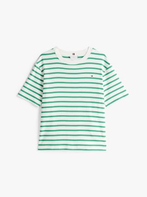 multi logo relaxed t-shirt for women tommy hilfiger