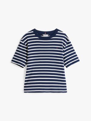 multi logo relaxed t-shirt for women tommy hilfiger