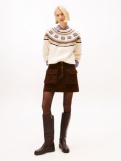 Fair Isle Relaxed Soft Wool Jumper — Beige 3