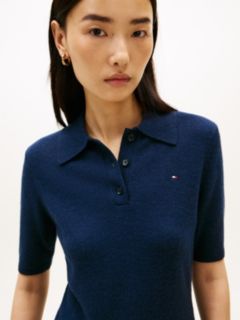 Soft Wool Fit And Flare Mini Dress — Blue 2