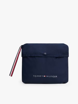 coupe-vent décontracté déperlant compressible bleu pour femmes tommy hilfiger