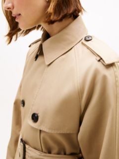 Double Breasted Belted Trench Coat — Beige 2