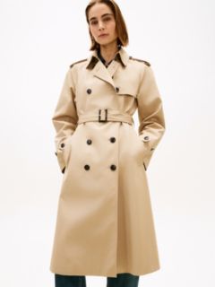 Double Breasted Belted Trench Coat — Beige 3