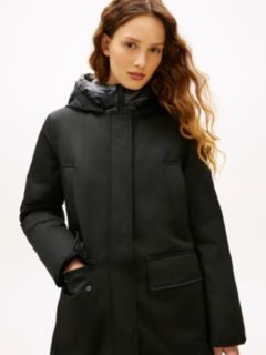Contrast Hood Padded Parka — Black 2