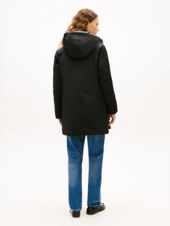 Contrast Hood Padded Parka — Black 4